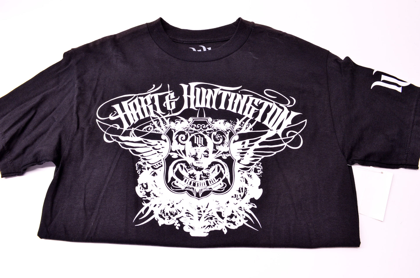 New Hart & Huntington Tattoo Company H&H Medium Black T Shirt NOS