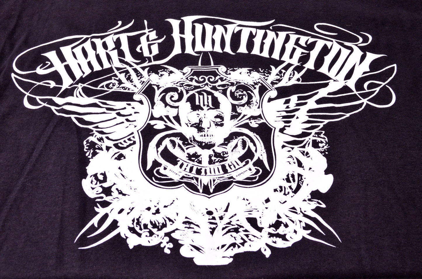 New Hart & Huntington Tattoo Company H&H Medium Black T Shirt NOS