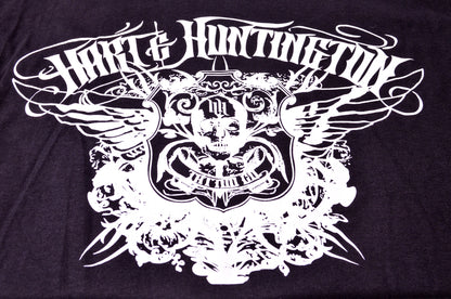 New Hart & Huntington Tattoo Company H&H Medium Black T Shirt NOS