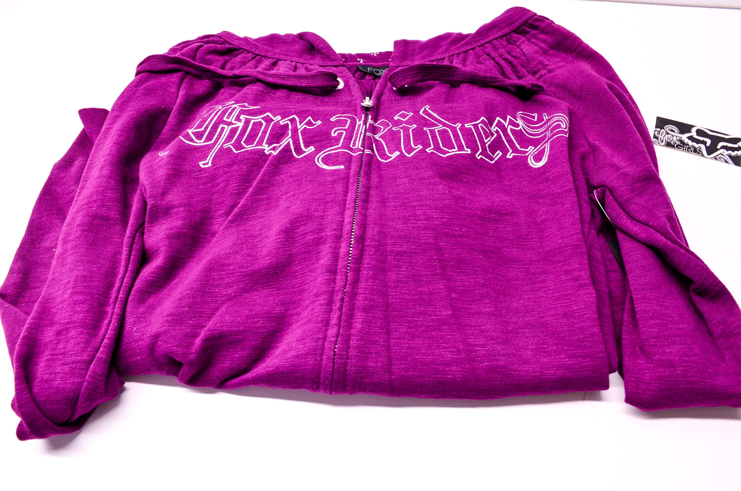 Fox 55398-299-005 Girls Dark Maroon Suspension Hoodie Large NOS