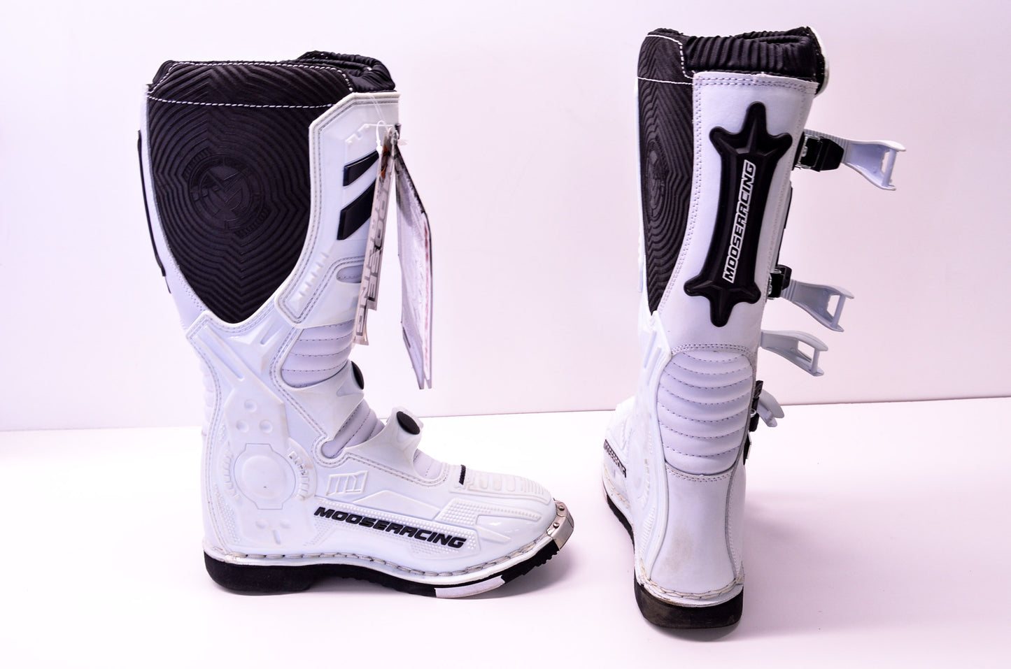 M12 Black White Adult US 9 MX Boots NOS