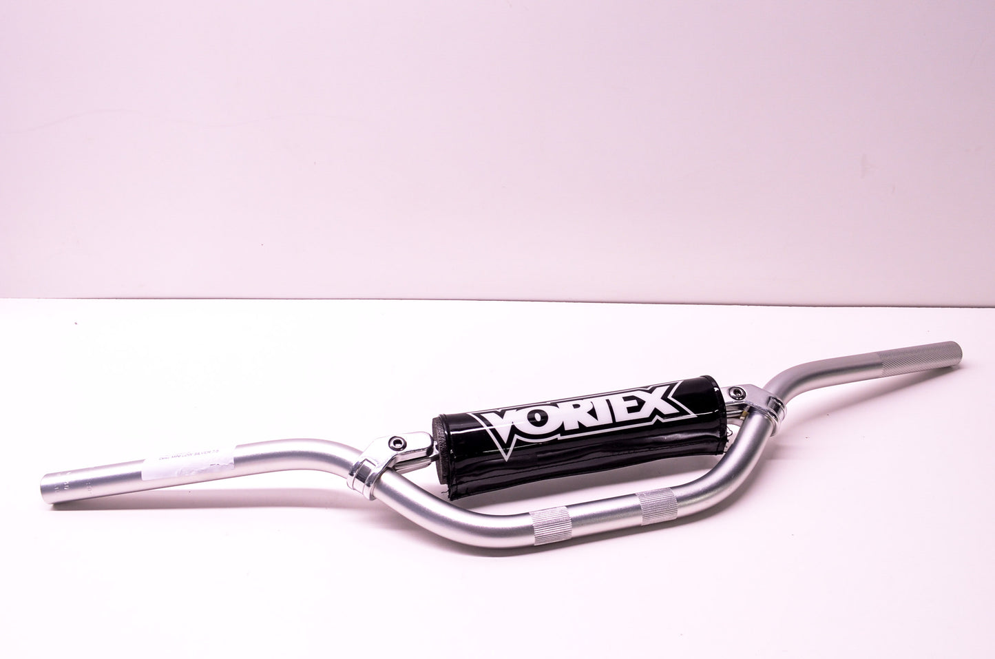 Vortex Racing HB817S, HB817 7/8" Mini Low Silver Handlebar Black Pad NOS