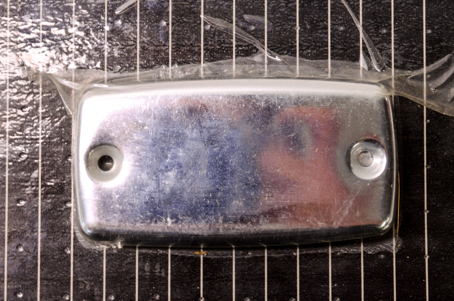 New OEM Yamaha Chrome Master Cylinder Cover NOS