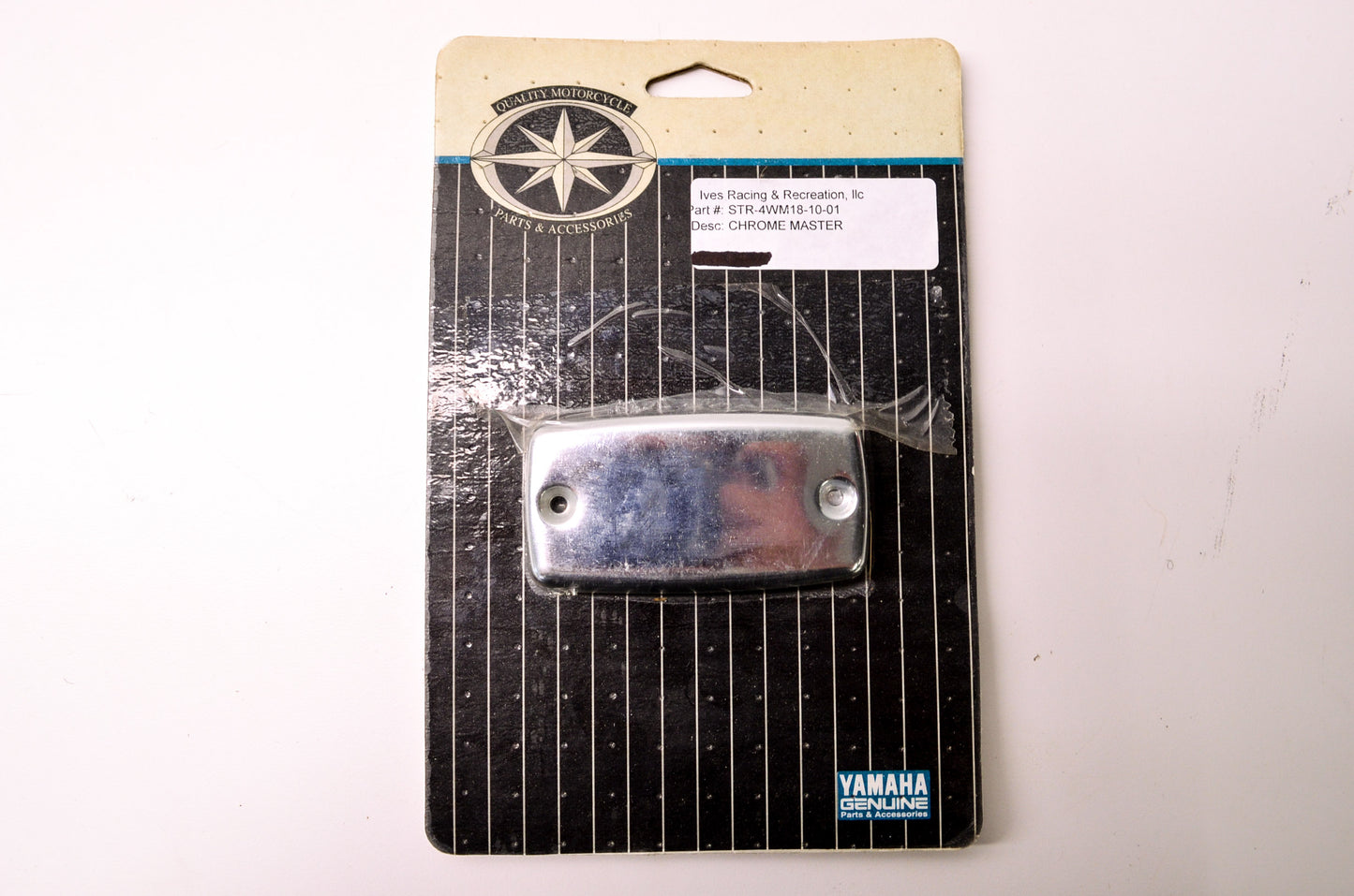 New OEM Yamaha Chrome Master Cylinder Cover NOS
