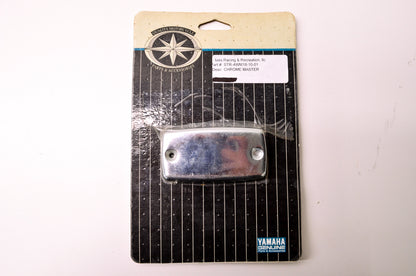 New OEM Yamaha Chrome Master Cylinder Cover NOS