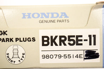 OEM Honda 98079-5514E Spark Plug (BKR5E-11) Qty 2 NOS