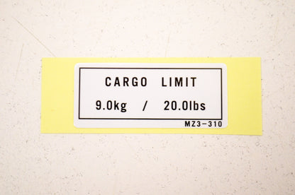 OEM Honda 87520-MZ3-310 Cargo Limit Label NOS
