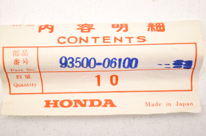 OEM Honda 93500-06100 Pan Screw 6x100 NOS