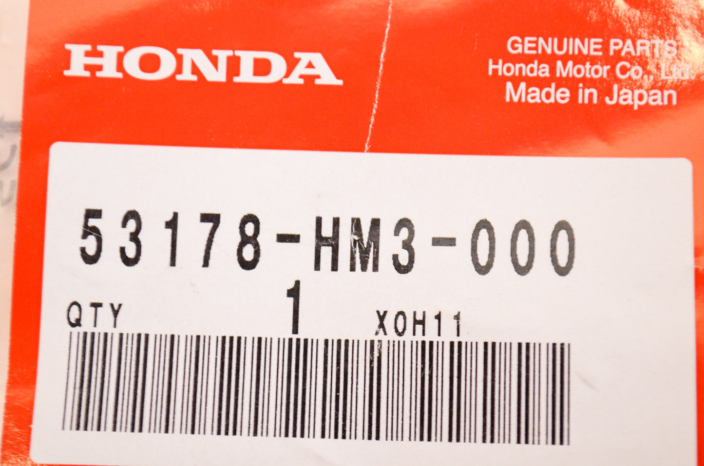 New OEM Honda 53178-HM3-000 Left Handlebar Lever NOS