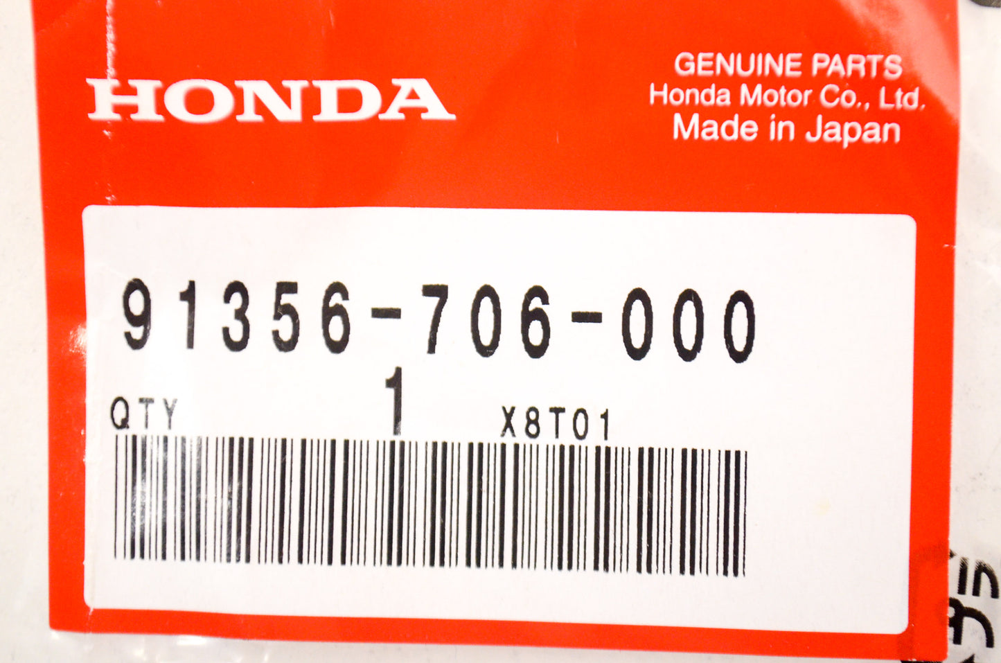 OEM Honda 91356-706-000 O-Ring (56X2.4) NOS