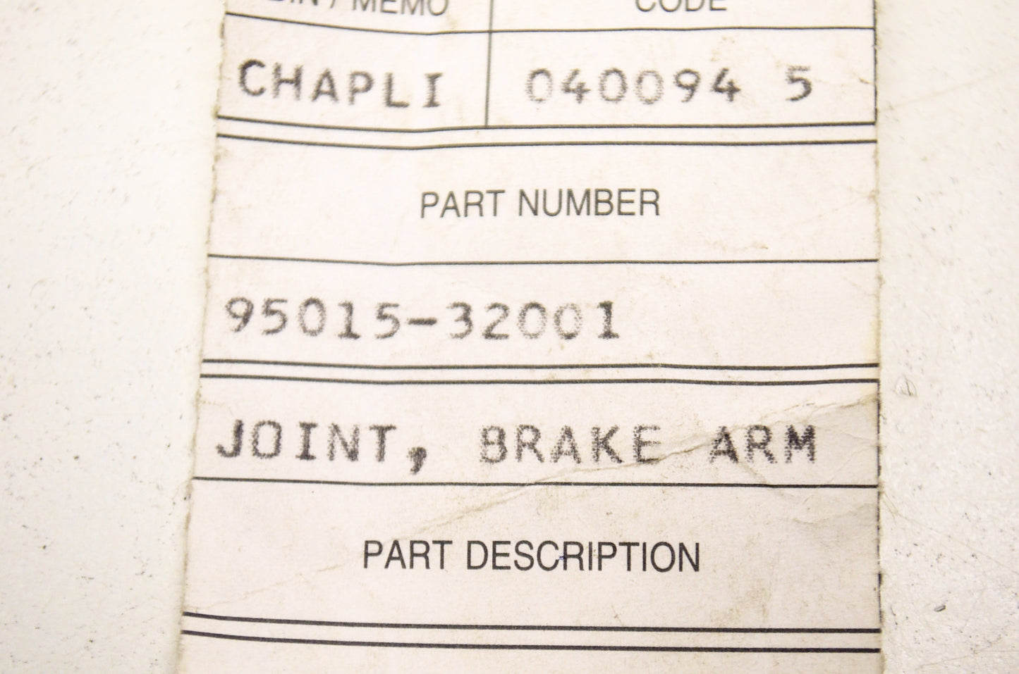 Brake Arm Joint B NOS