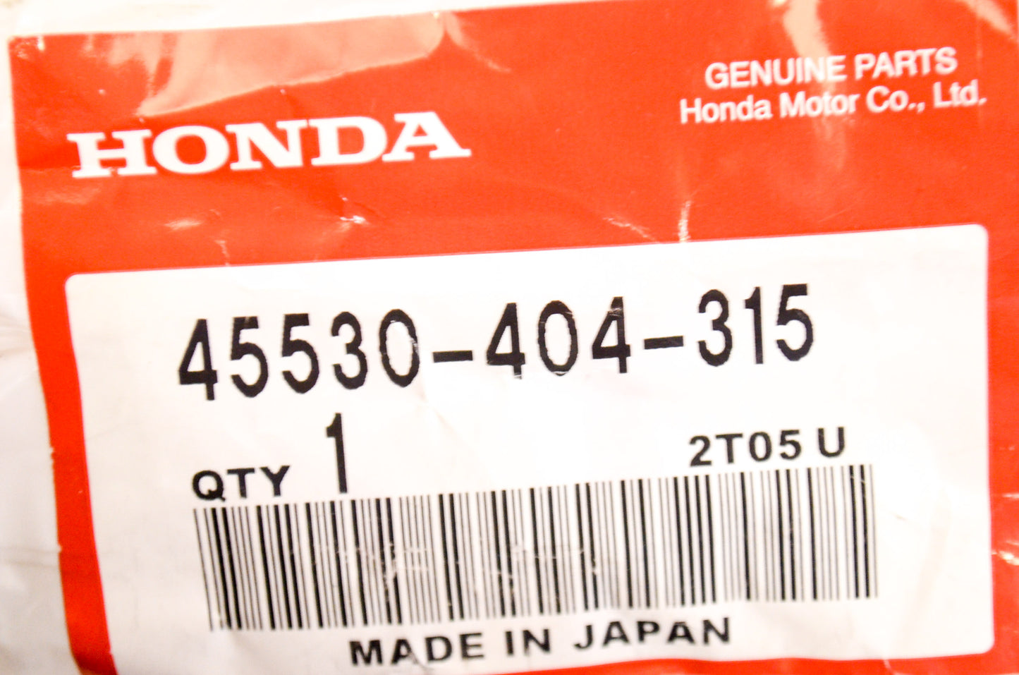 OEM Honda 45530-404-315 Master Cylinder Set NOS