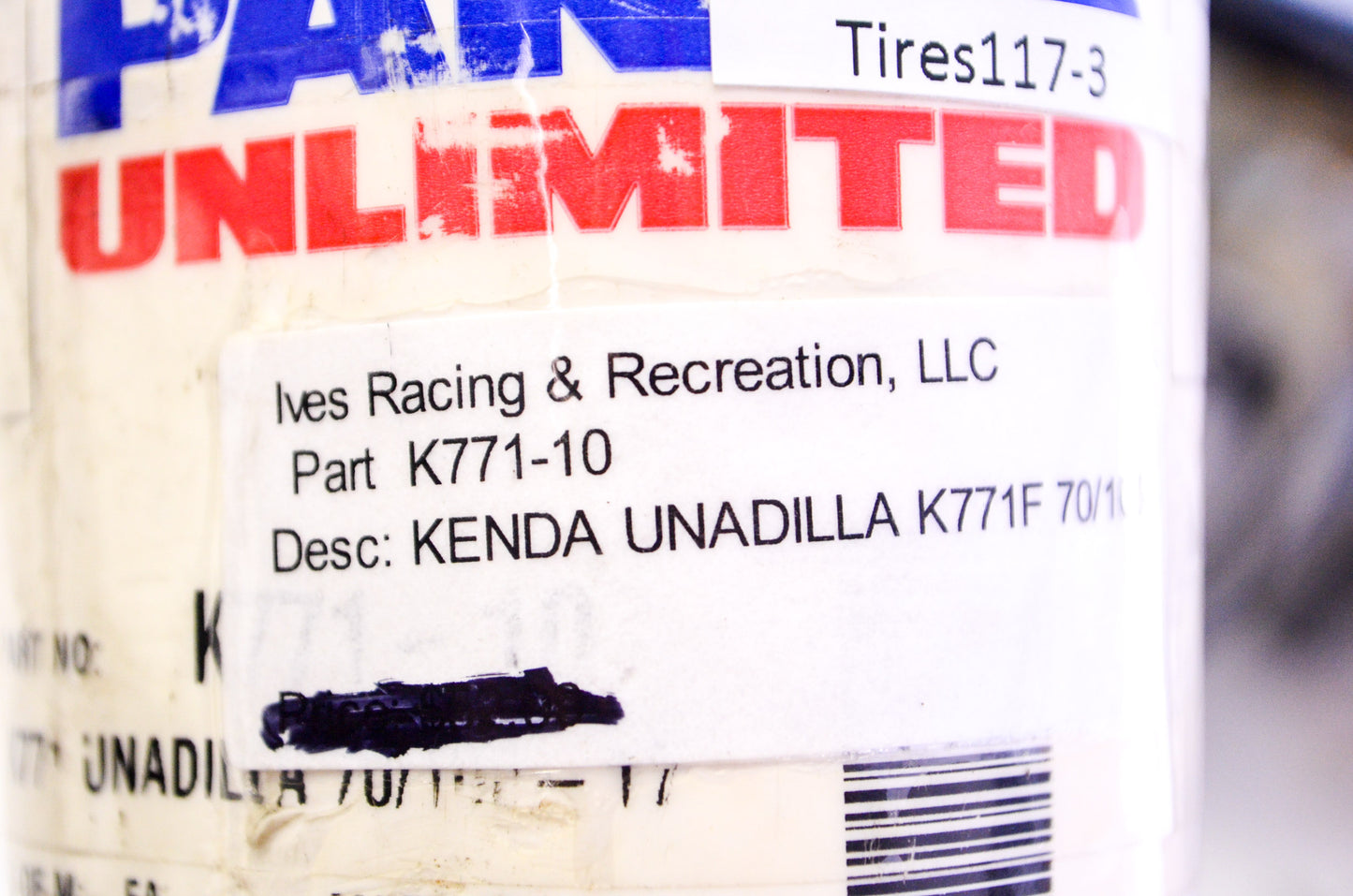 Tire Unadilla 70/100-17 Tire NOS