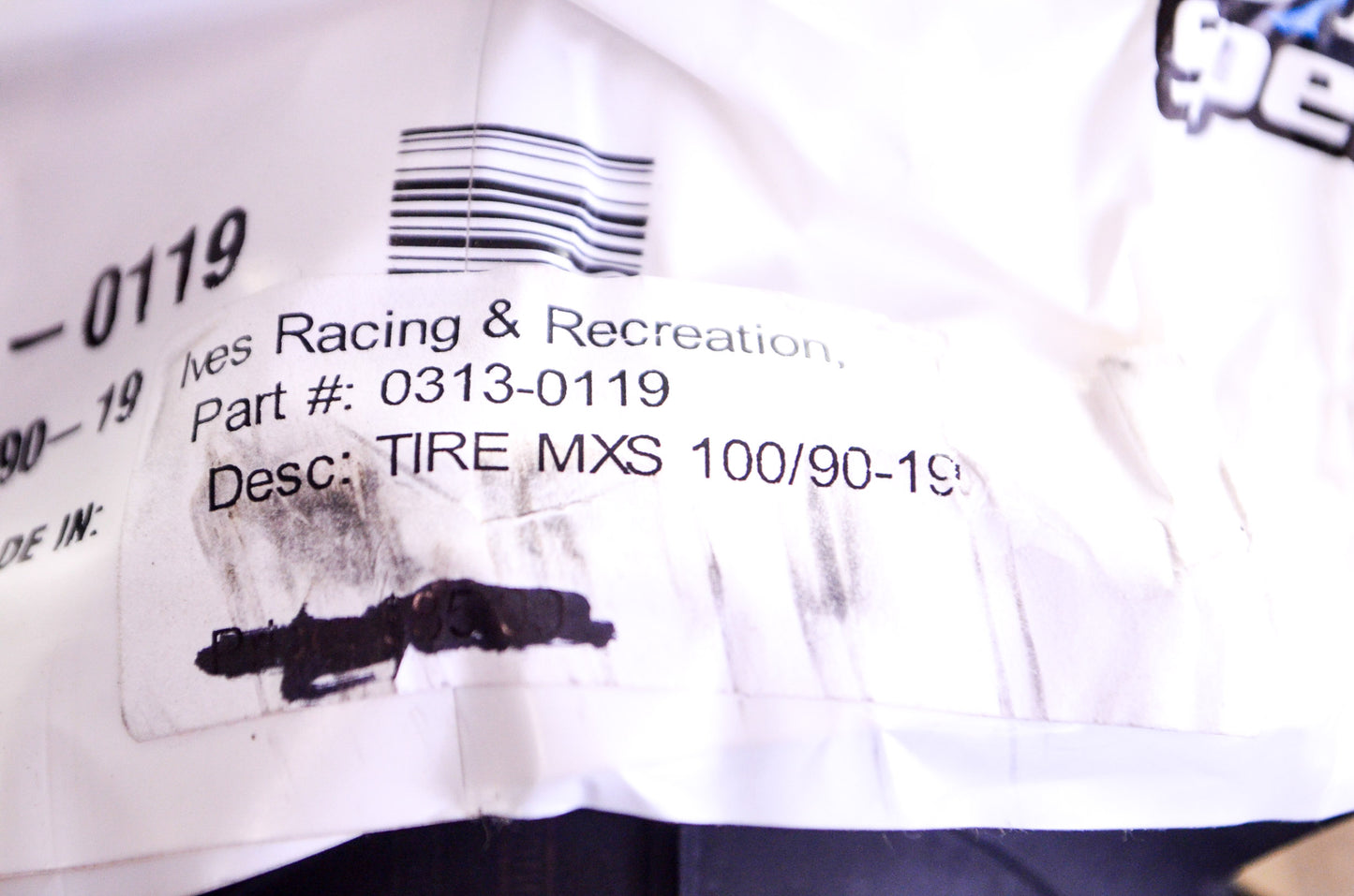Pirelli 0313-0119 Tire MXS 100/90-19 NOS