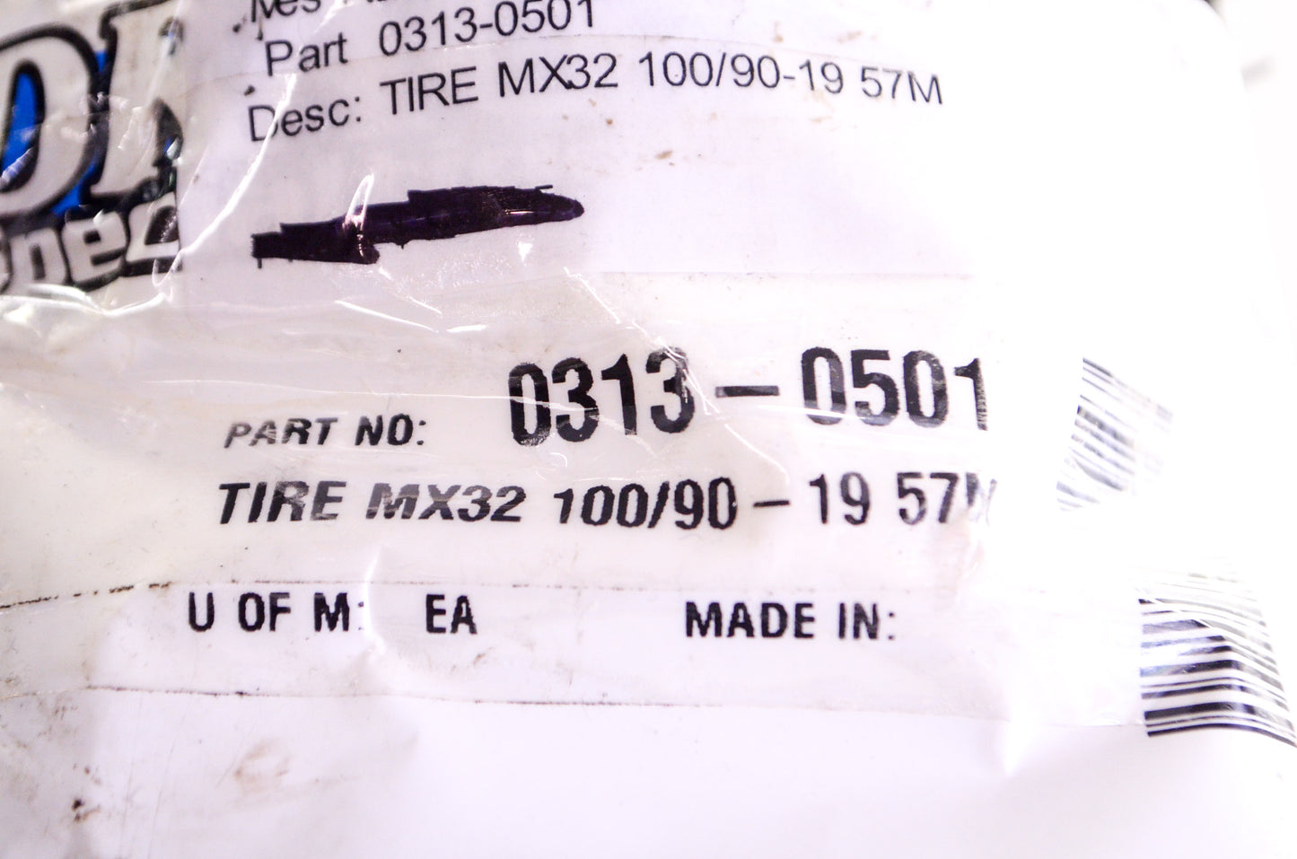 New Dunlop Tire MX32 100/90-19 NOS