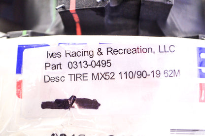 New Dunlop Tire MX52 110/90-19 NOS