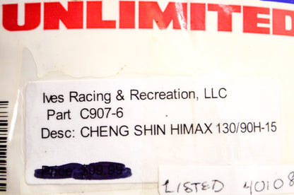 Cheng Shin C907-6 HIMAX 130/90-15 H Rear Motorcycle Tire NOS