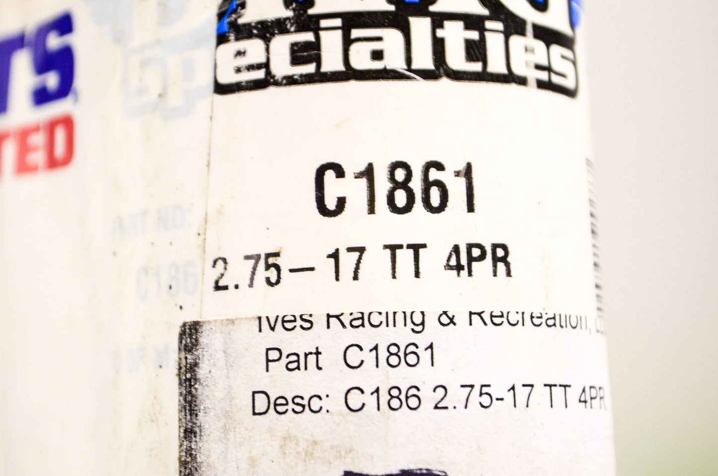 New Cheng Shin Tire C186 2.75-17 TT 4PR NOS