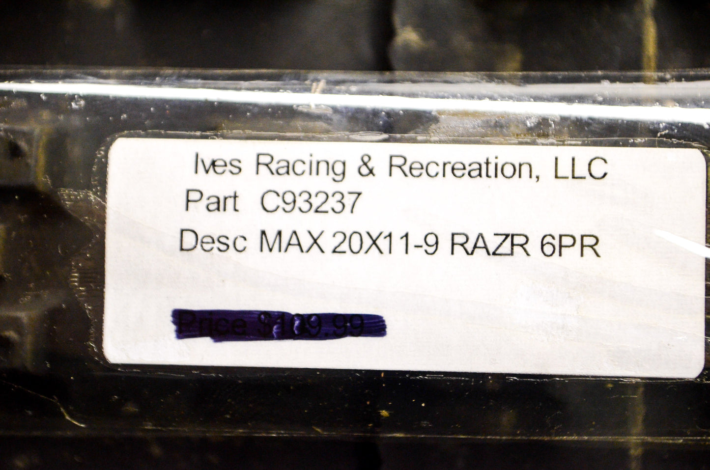 New Maxxis Tire MAX 20X11-9 RAZR 6PR Qty 2 NOS