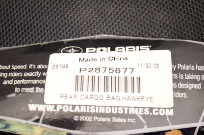 New OEM Polaris Rear Cargo Bag NOS