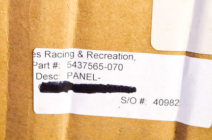 Black Outer Tailgate Panel NOS