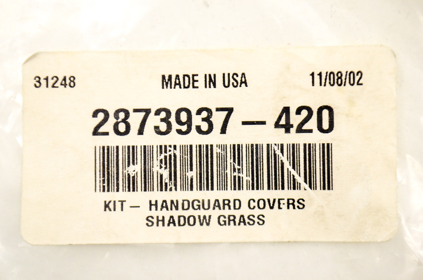 OEM Polaris 2873937-420 Handguard Covers Shadow Grass NOS