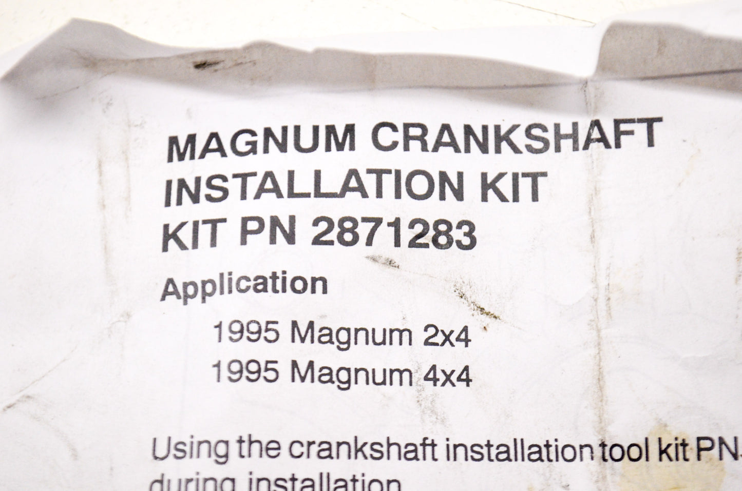 Crankshaft Installation Kit