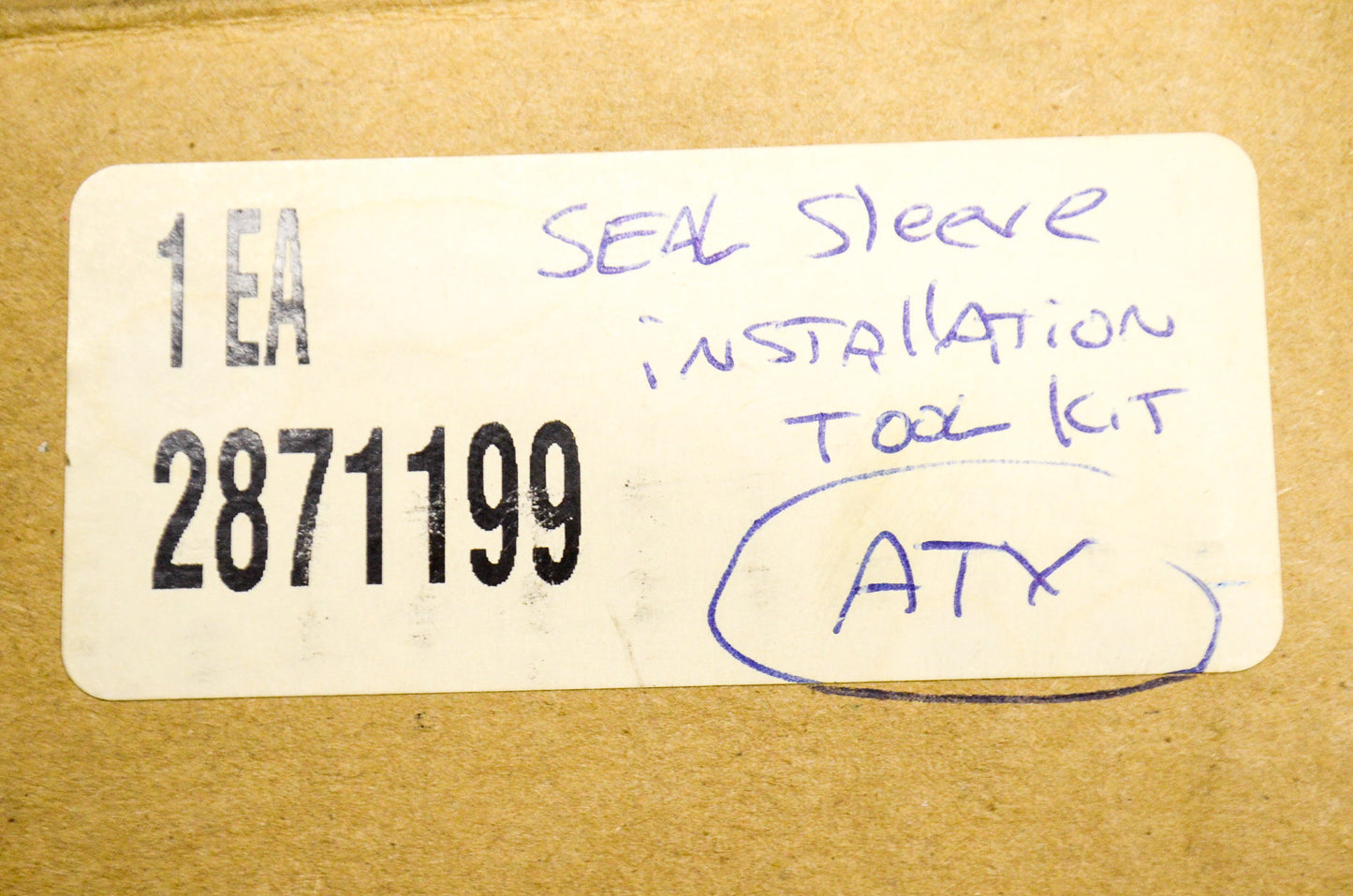 Seal Sleeve Installation Kit