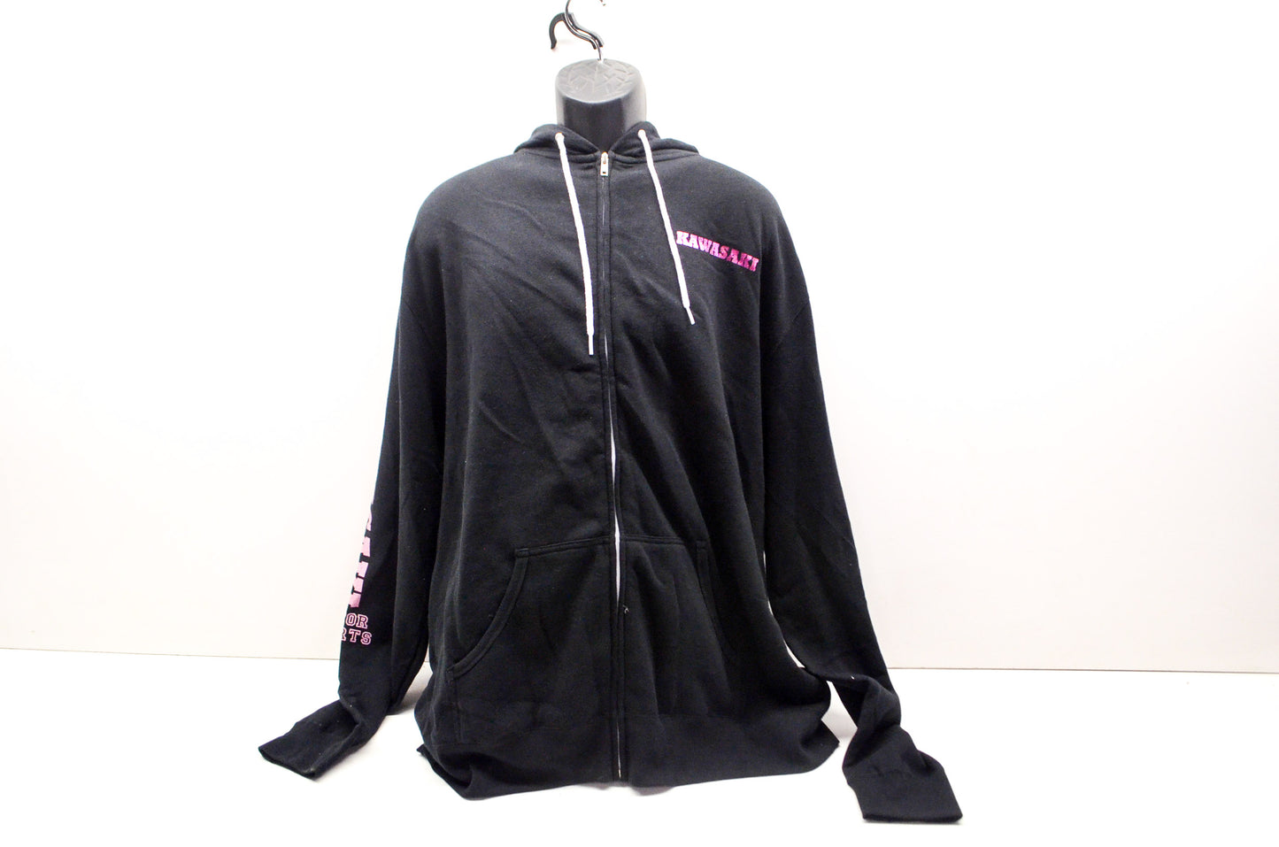 OEM Kawasaki K013-1037-BK3X Kawi Girl Carnival Hooded Sweatshirt XXXL NOS