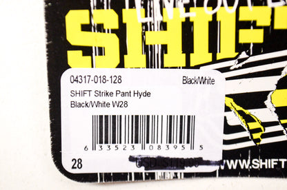Shift 04317-018-128 Strike Race Pant Hyde Black/White Size W28 NOS