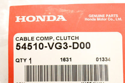 OEM Honda 54510-VG3-D00 Clutch Cable NOS