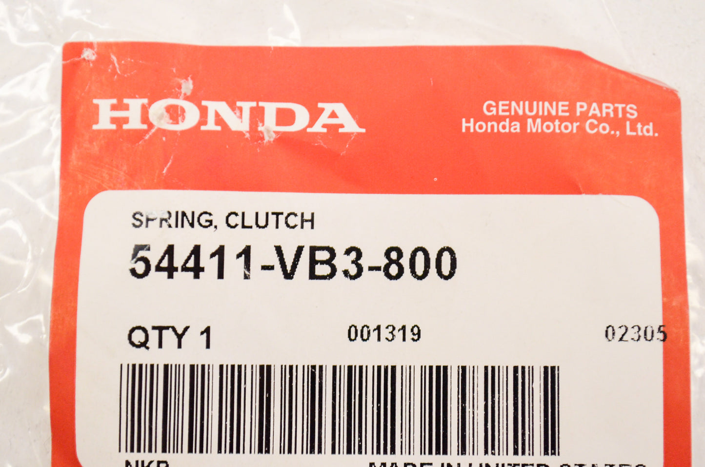 OEM Honda 54411-VB3-800 Spring Clutch NOS