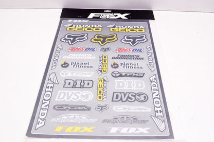 Fox 14504-000-NS Team Geico Sticker Kit NOS