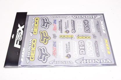 Fox 14504-000-NS Team Geico Sticker Kit NOS