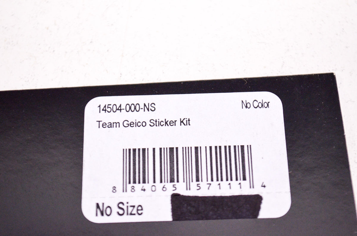 Fox 14504-000-NS Team Geico Sticker Kit NOS
