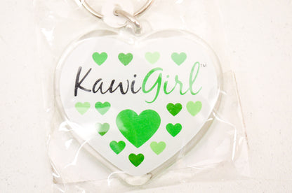 New OEM Kawasaki Kawi Girl Keychain NOS