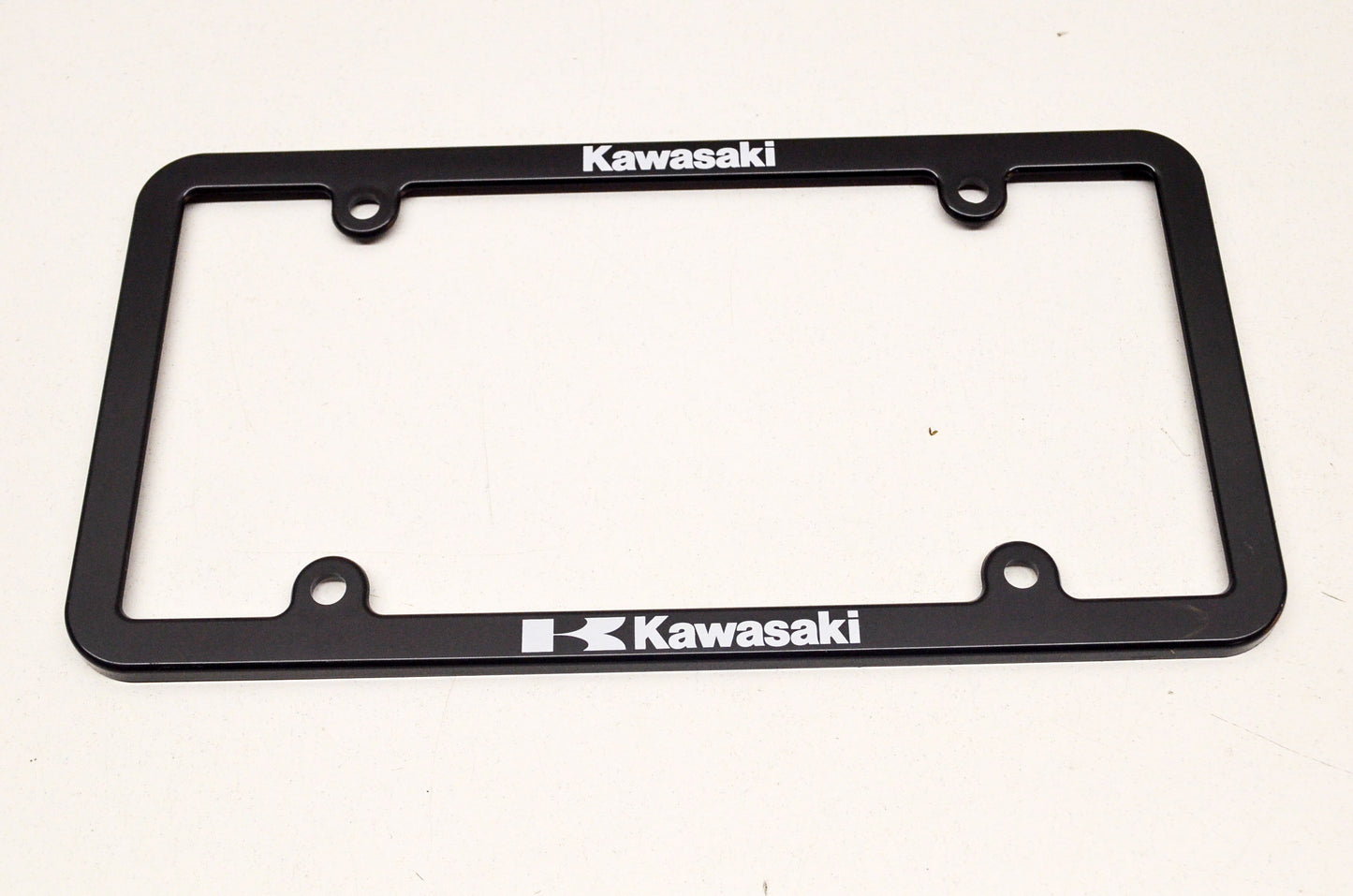 New OEM Kawasaki License Plate Frame Black NOS