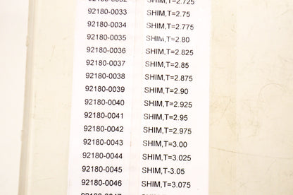 KX250F Shim Kit