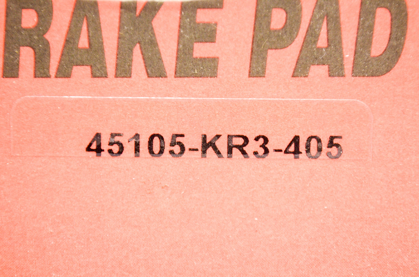 OEM Honda 45105-KR3-405 Front Pad Set NOS
