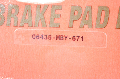 OEM Honda 06435-MBY-671 Rear Pad Set NOS