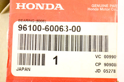 OEM Honda 96100-60063-00 Bearing 6006 NOS