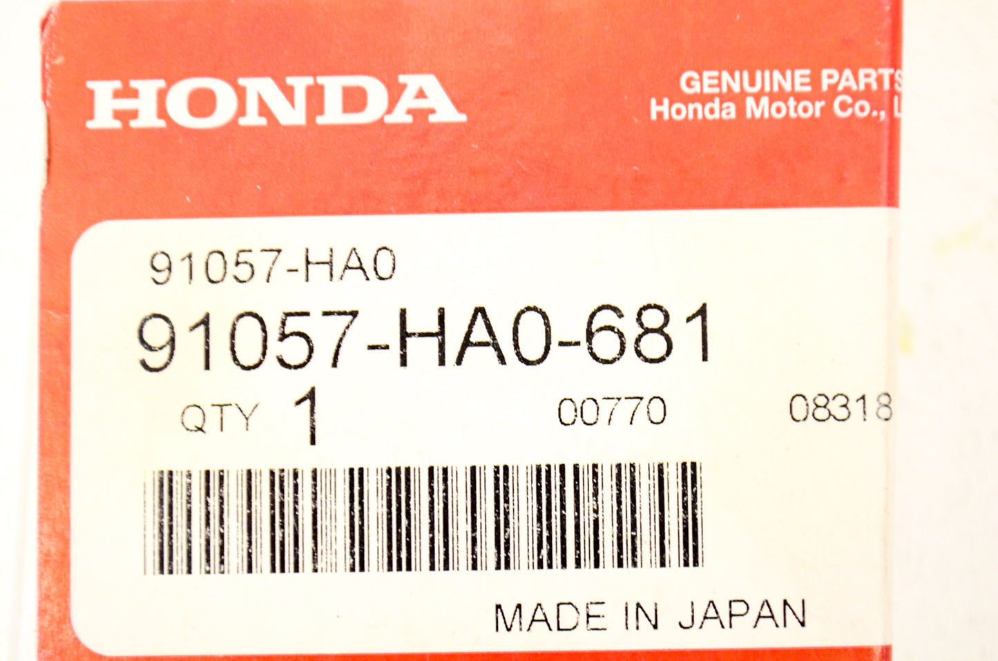 OEM Honda 91057-HA0-681 Bearing 28x58x16 NOS