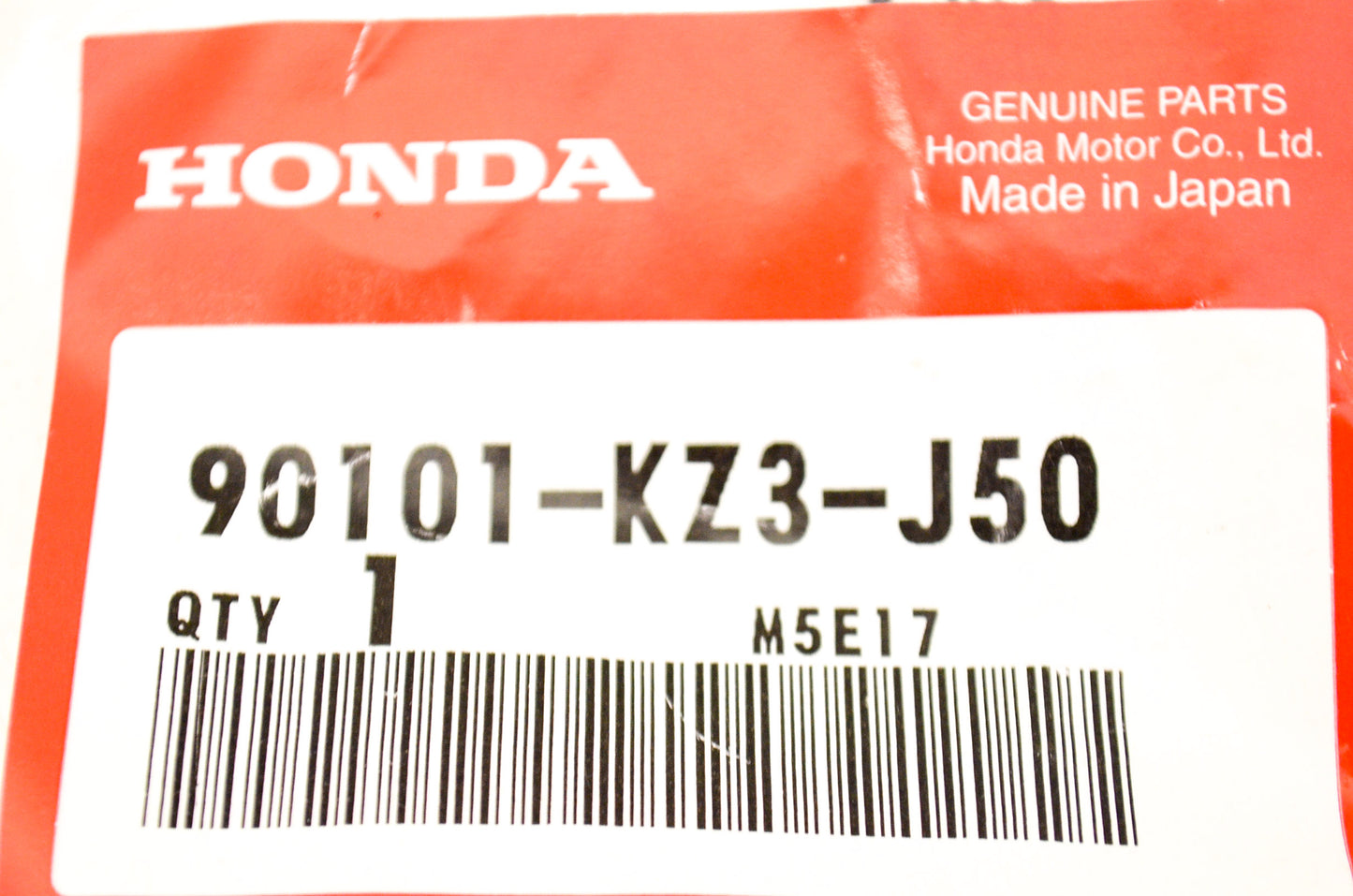 OEM Honda 90101-KZ3-J50 Flange Bolt (8X24) NOS