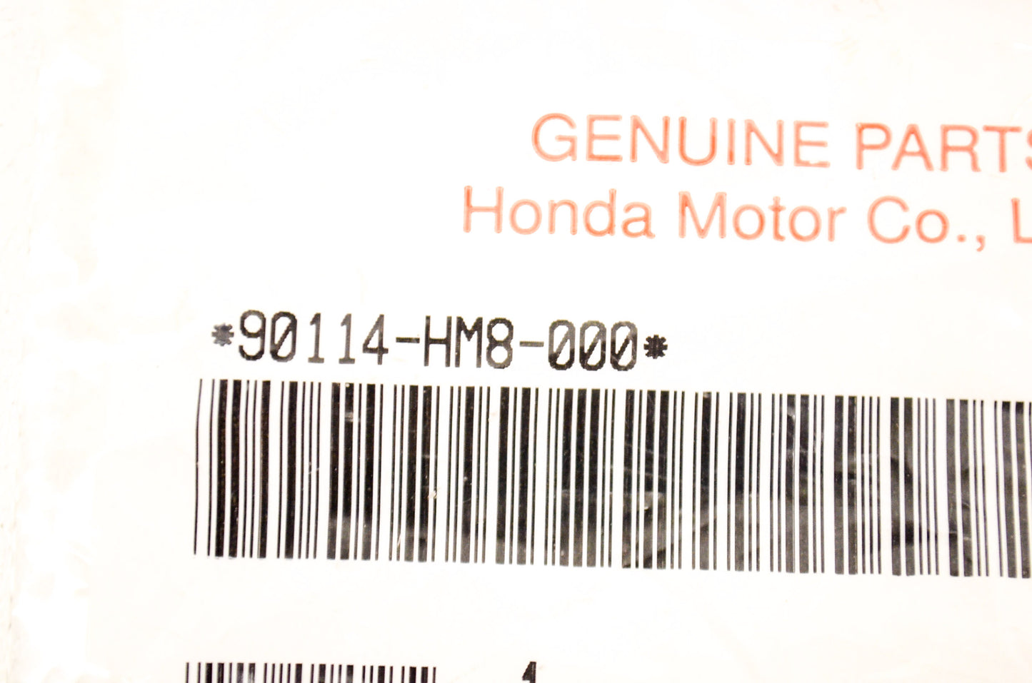 OEM Honda 90114-HM8-000 Bolt NOS