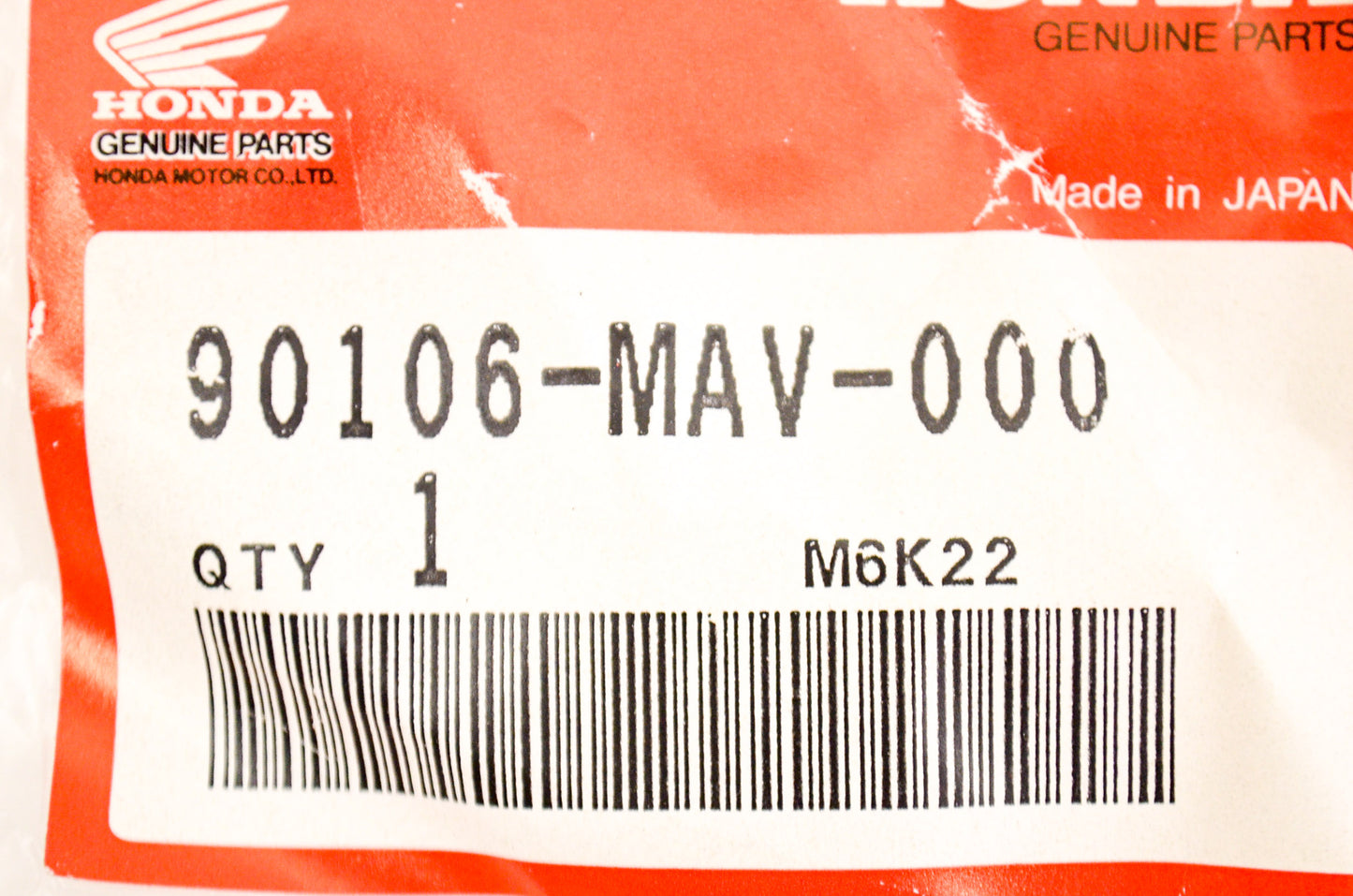 OEM Honda 90106-MAV-000 Pan Screw