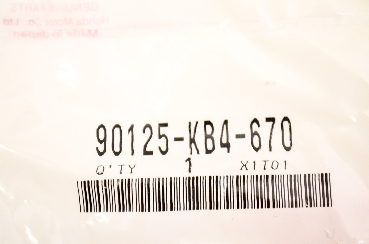 OEM Honda 90125-KB4-670 Special Bolt (6mm) NOS