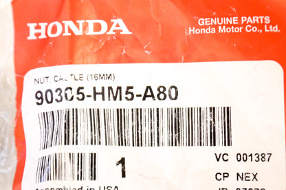 OEM Honda 90305-HM5-A80 Castle Nut (16MM) NOS