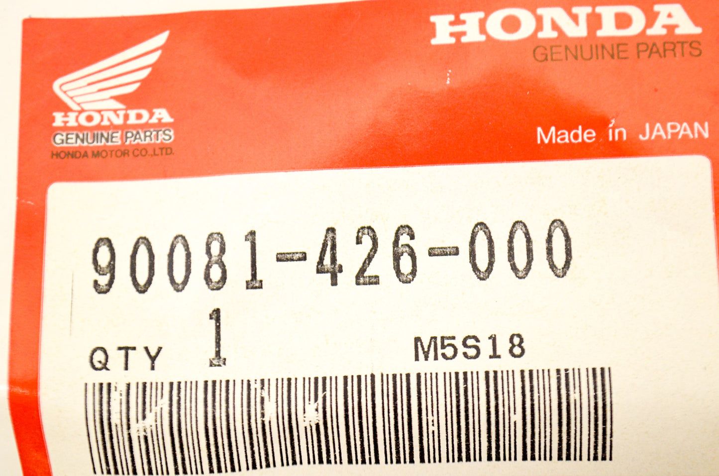 OEM Honda 90081-426-000 Bolt (7X12) NOS