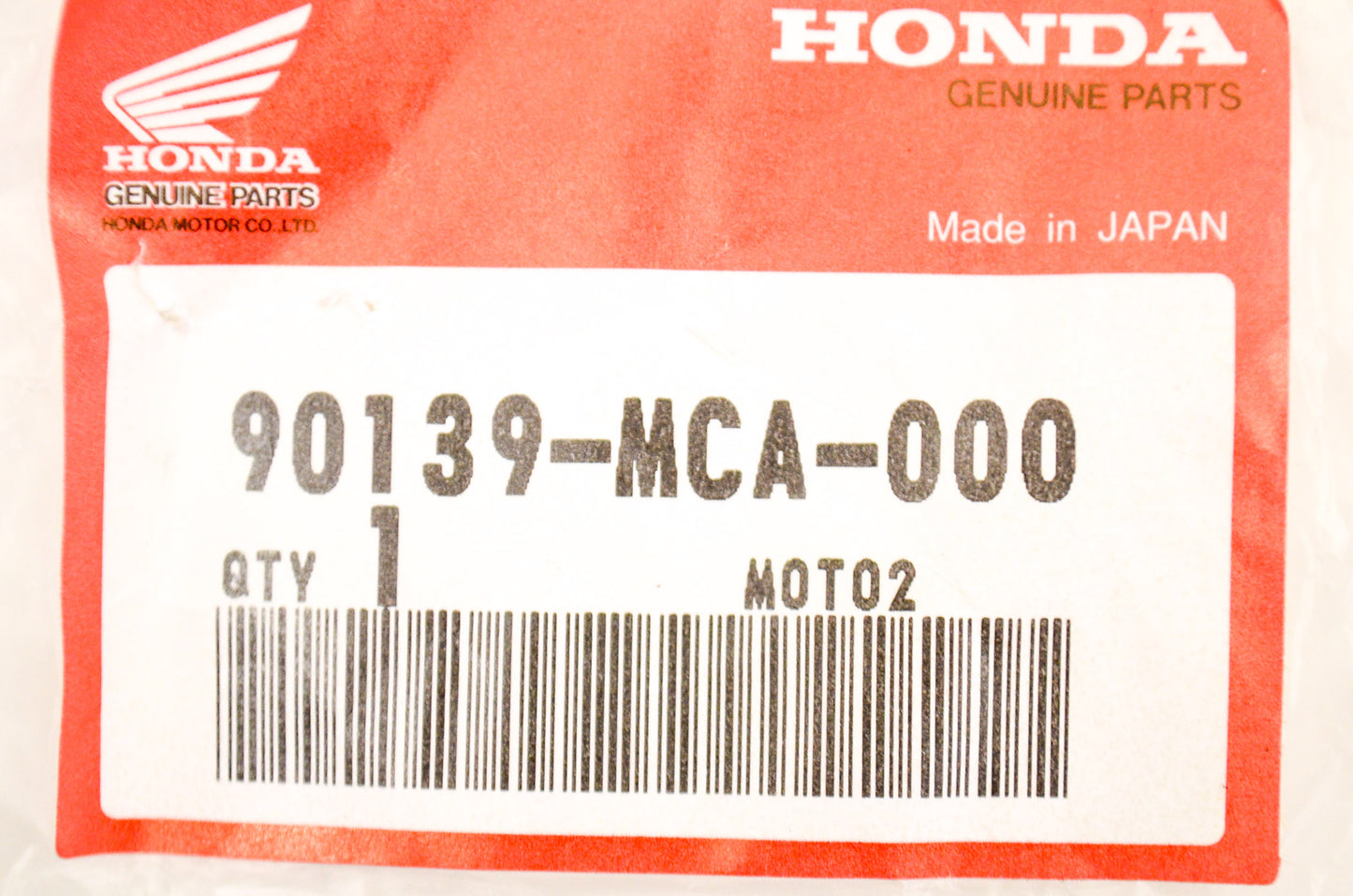 OEM Honda 90139-MCA-000 Flange Bolt (6MM) NOS