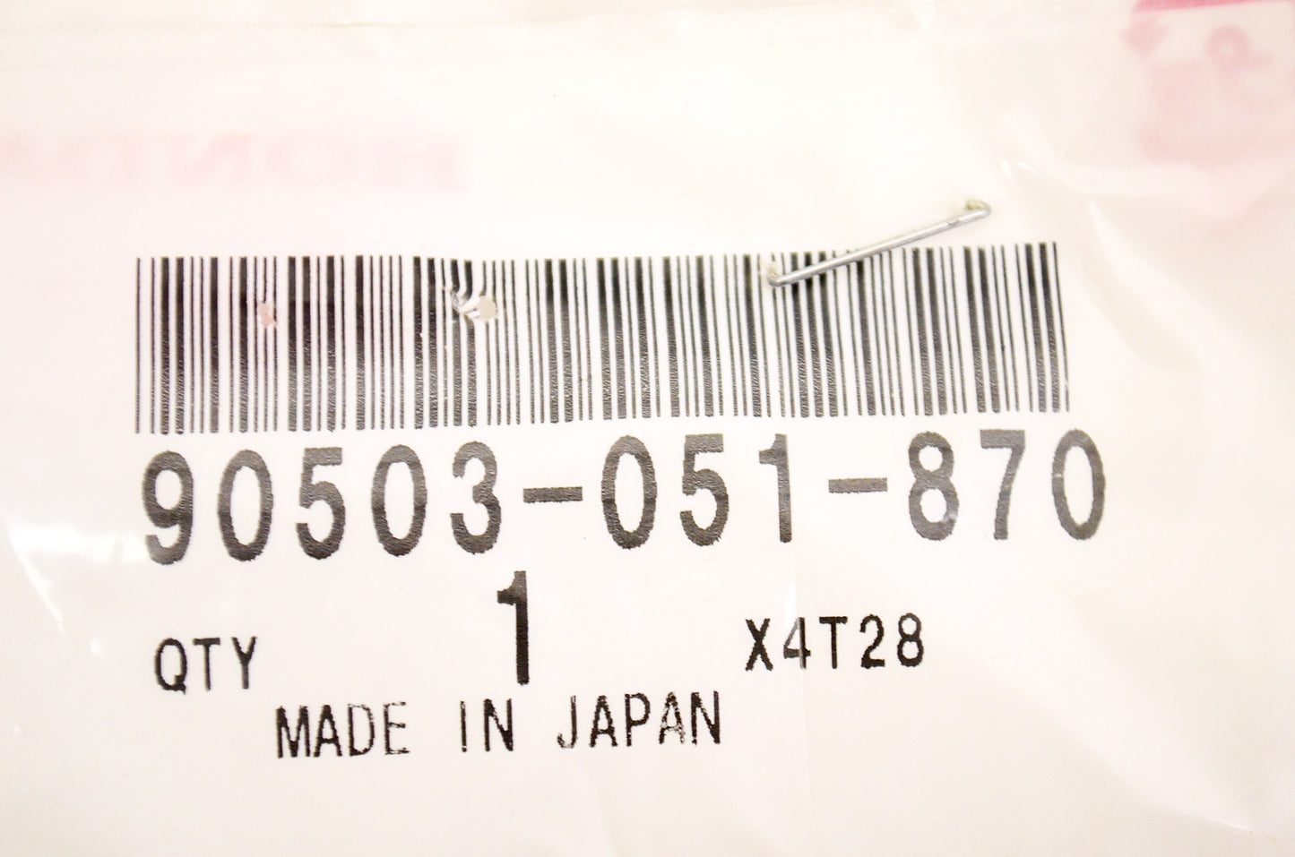 OEM Honda 90503-051-870 Washer NOS